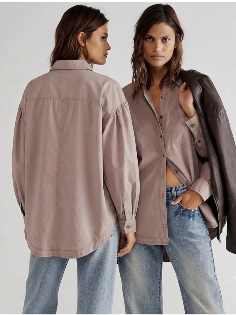 We The Free Button Down Womens M Cottagecore Prairie Natural Cotton Minimalist